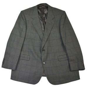 Vintage de MARLY Mens 48PL Plaid Wool Blend Blazer Jacket Sport Coat Made in USA
